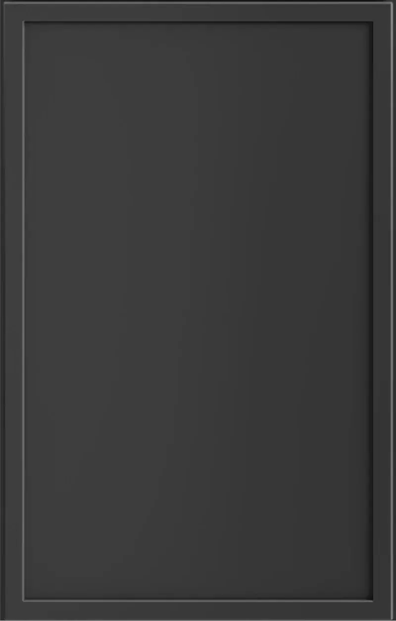 Black slim shaker cabinet door sample