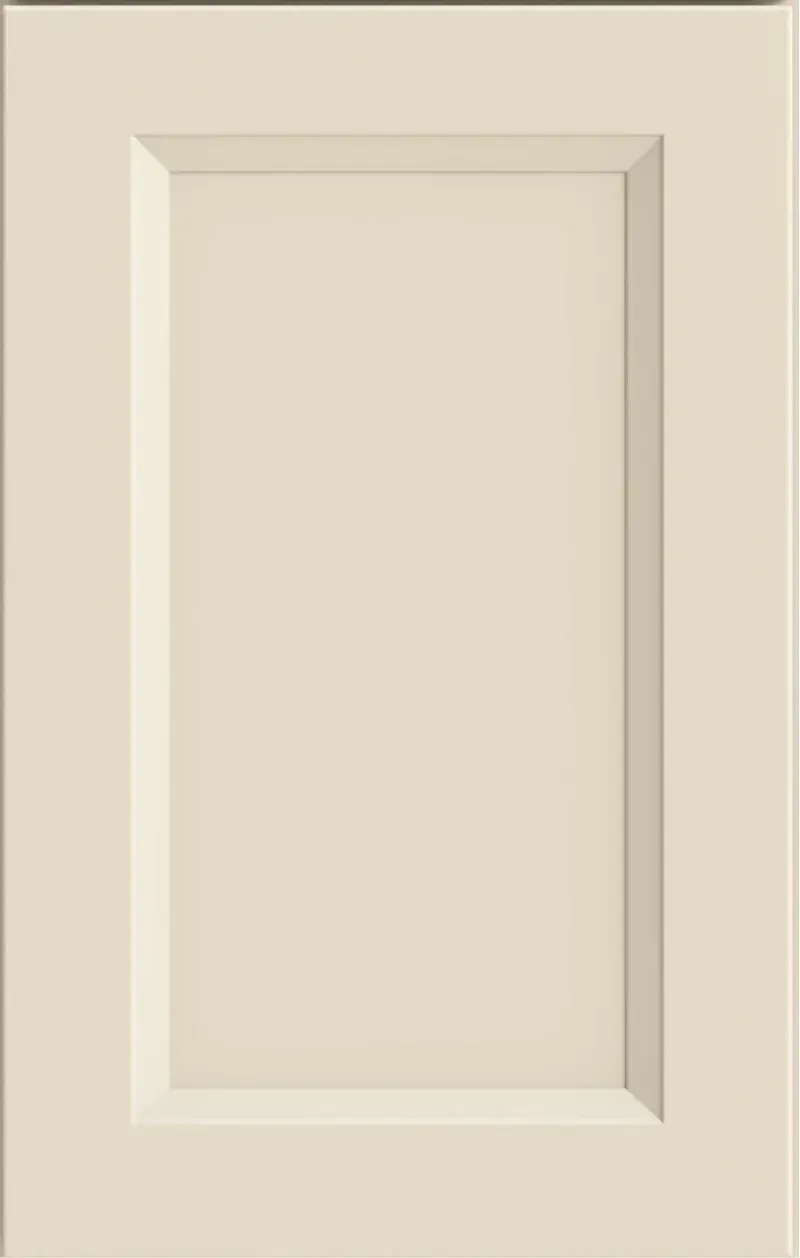 Cream beveled panel cabinet door sample