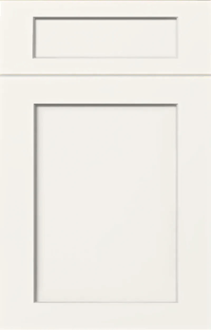 Off-white shaker cabinet door sample