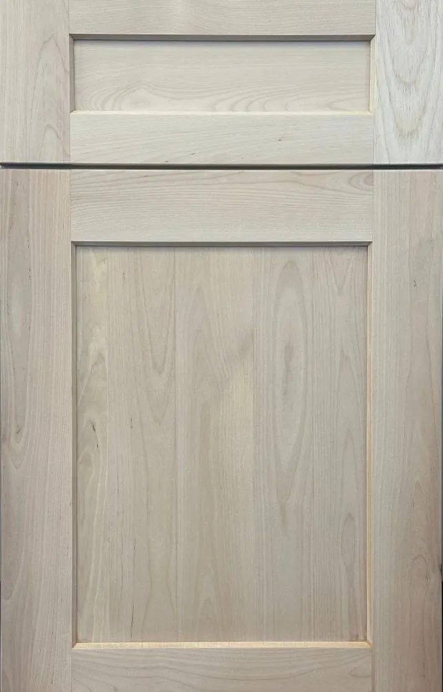 Natural maple shaker cabinet door sample