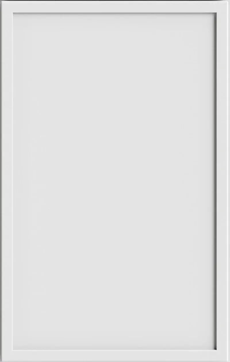 White slim shaker cabinet door sample