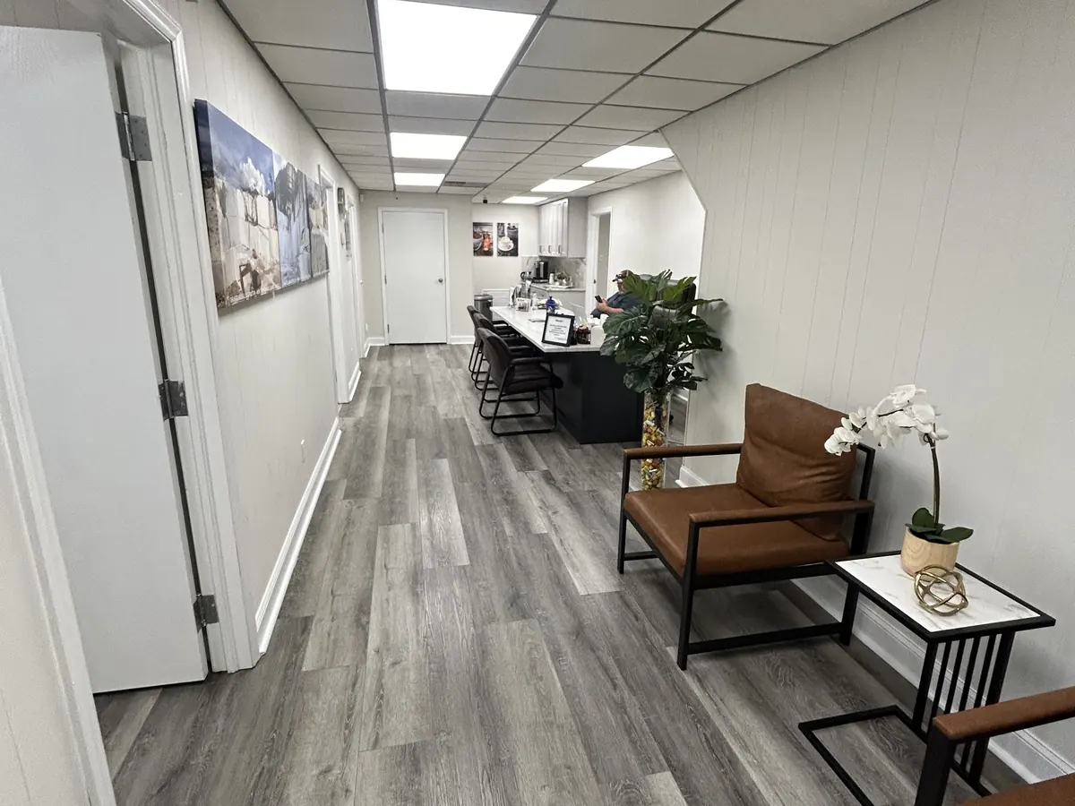 Wood-look luxury vinyl plank floor