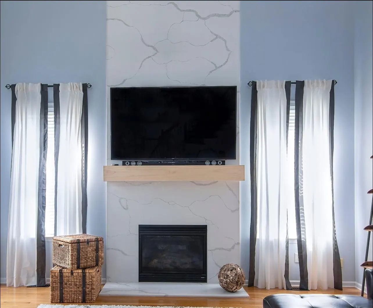 Fireplace and living space project, photo 5